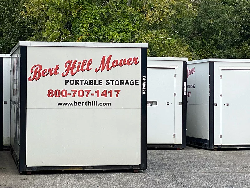 Portable Storage Units at Bert Hill Mover in Westfield, MA