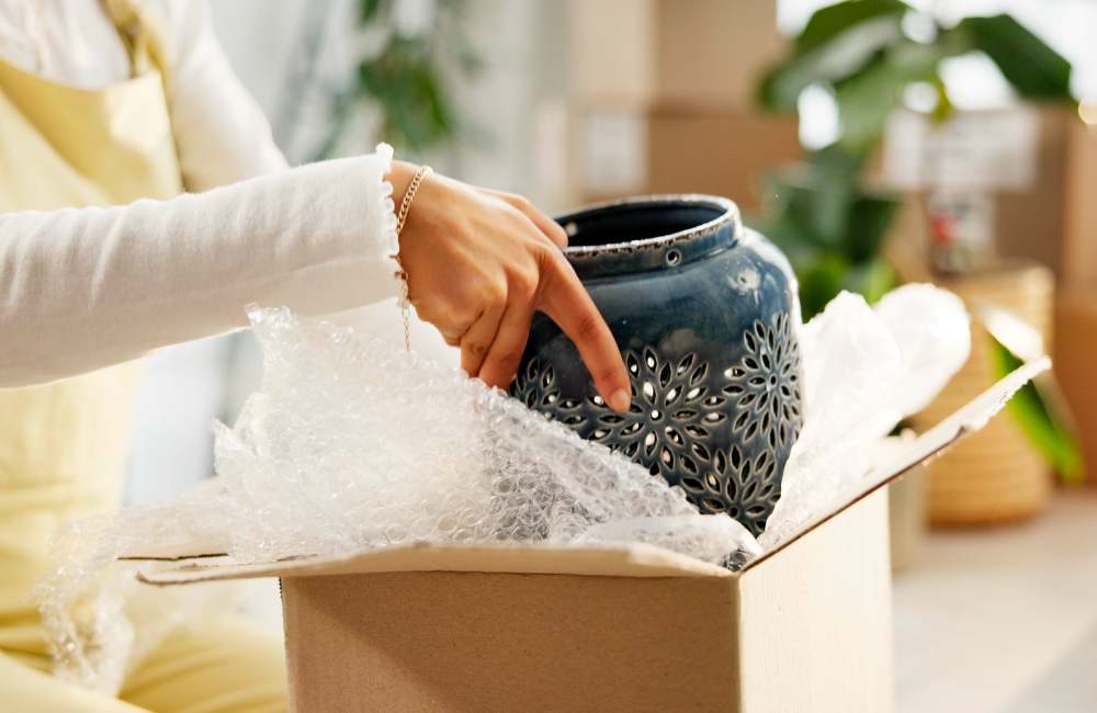packing fragile items