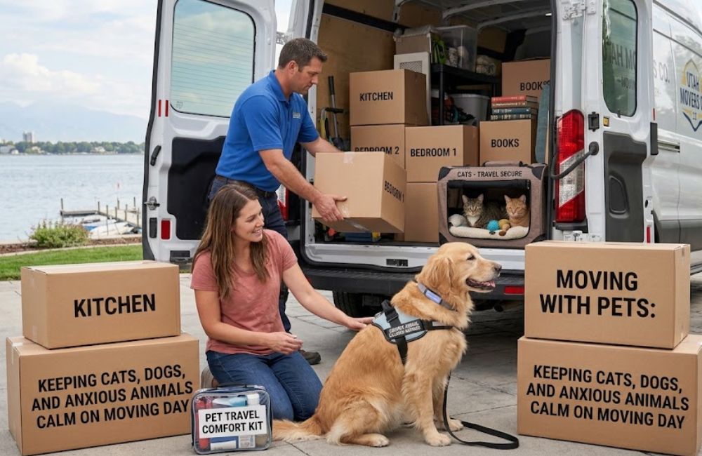 Moving with Pets: Keeping Cats, Dogs, and Anxious Animals Calm on Moving Day Image